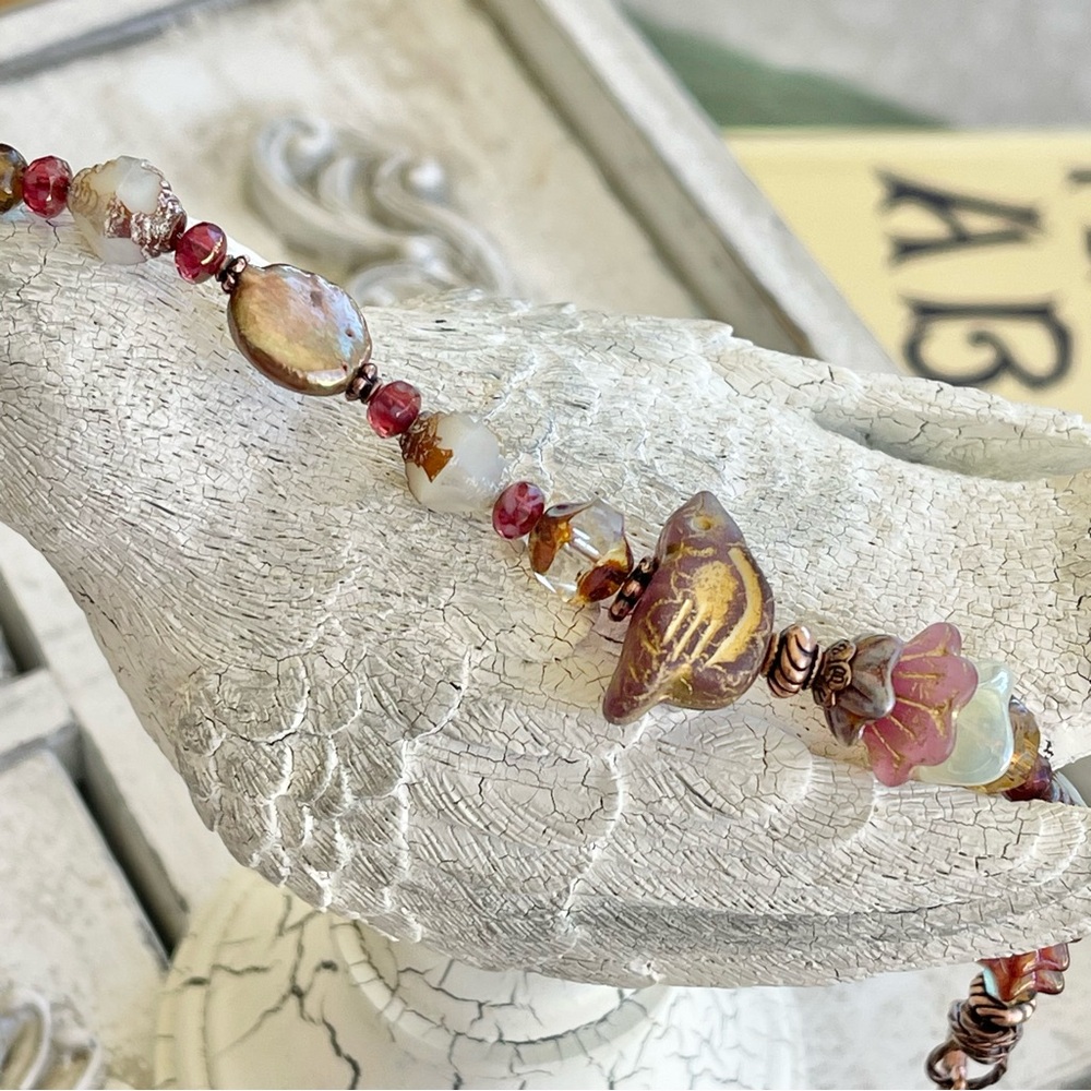 ARTISAN Bracelet “Heather and Wild Roses” - Picture 7 of 11